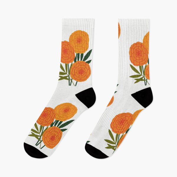 Item preview, Vibrant Marigold Bouquet - Minimalist Orange Marigold Flowers Illustration | Genda Phool Art designed and sold by Craft-Qasba .