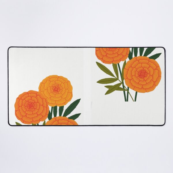 Item preview, Vibrant Marigold Bouquet - Minimalist Orange Marigold Flowers Illustration | Genda Phool Art designed and sold by Craft-Qasba .