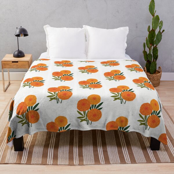 Item preview, Vibrant Marigold Bouquet - Minimalist Orange Marigold Flowers Illustration | Genda Phool Art designed and sold by Craft-Qasba .