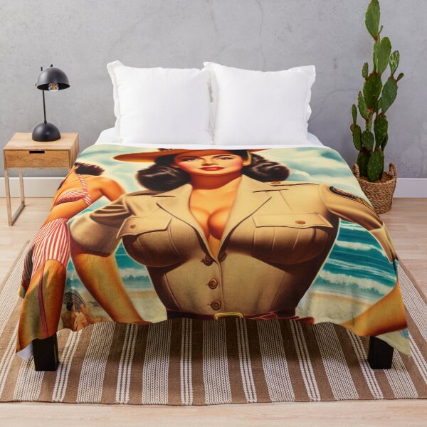 Item preview, Vintage Police Pin Up designed and sold by PulpVintage.
