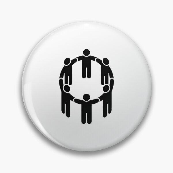 Item preview, Human Unity Circle – Minimalist People Connection Symbol designed and sold by Human After All.