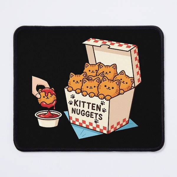 Item preview, Kitten Nuggets Cute Cat Fast Food designed and sold by dudelinart.