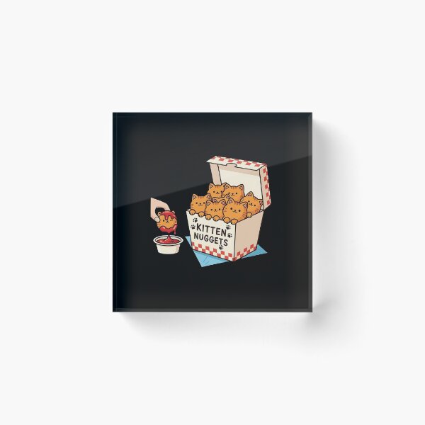 Item preview, Kitten Nuggets Cute Cat Fast Food designed and sold by dudelinart.
