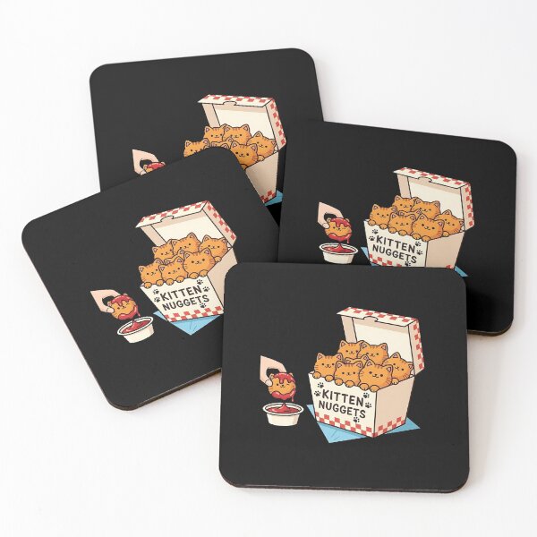 Item preview, Kitten Nuggets Cute Cat Fast Food designed and sold by dudelinart.