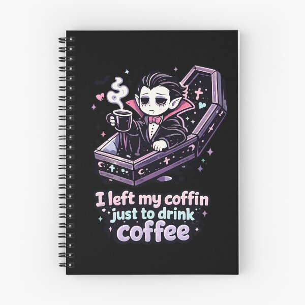 Item preview, I Left My Coffin Just To Drink Coffee designed and sold by AntiFormApparel.