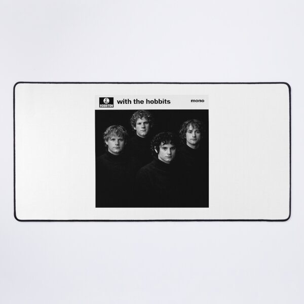 Item preview, With the Hobbits – Classic Black and White Album Cover Parody Art designed and sold by MovieBuffs3000.