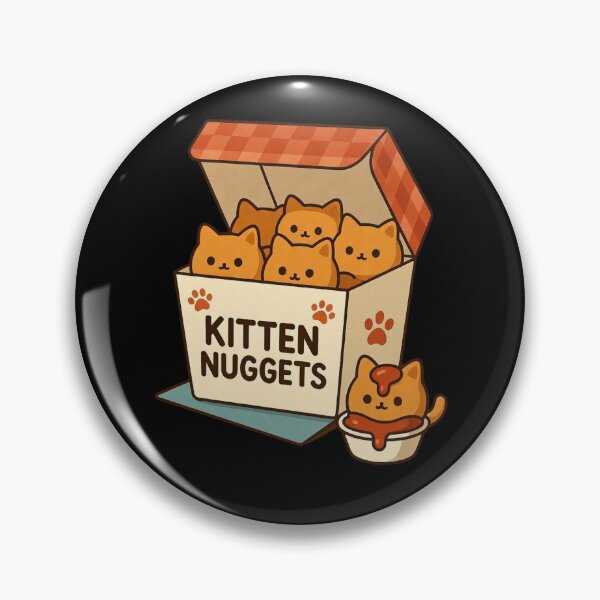Item preview, Kitten Nuggets Cute Cat Fast Food designed and sold by dudelinart.