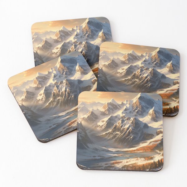 Item preview, Panoramic Mountain Vista - Expansive Landscape Art designed and sold by AetherVibes.