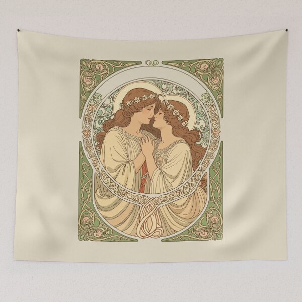 Item preview, A Quiet Intimate Moment Art Nouveau Design designed and sold by taiche.