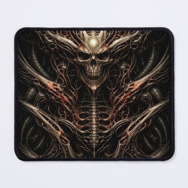 Item preview, bio mech skull designed and sold by Apocalyptik Designs .