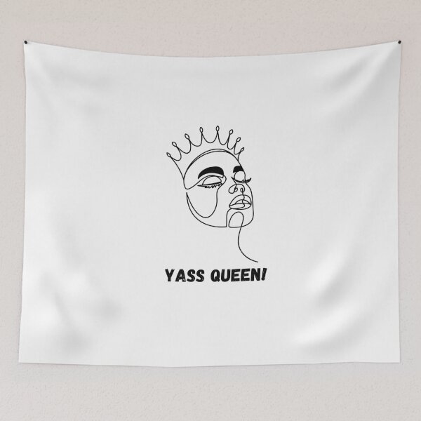 Item preview, Yass Queen One Line Art Minimalist Woman Crown designed and sold by LoraDesign98.
