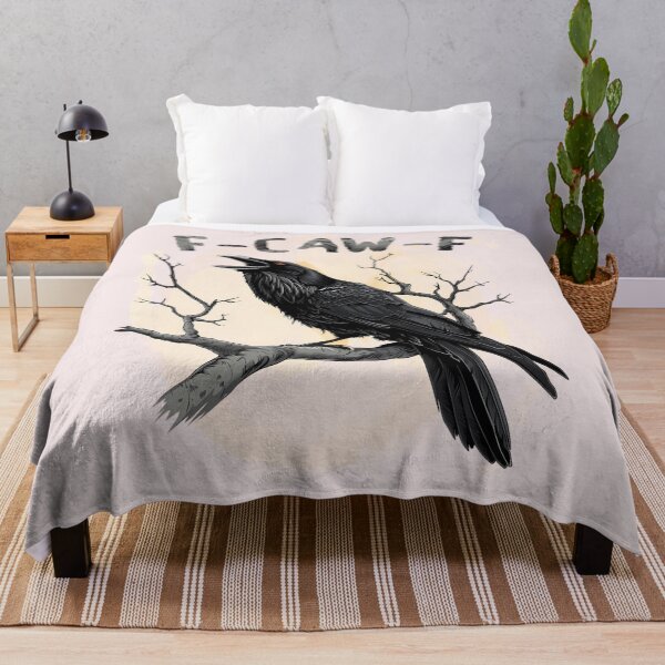 Item preview, F-Caw-F Raven Pun Gothic Crow designed and sold by jimsteven.