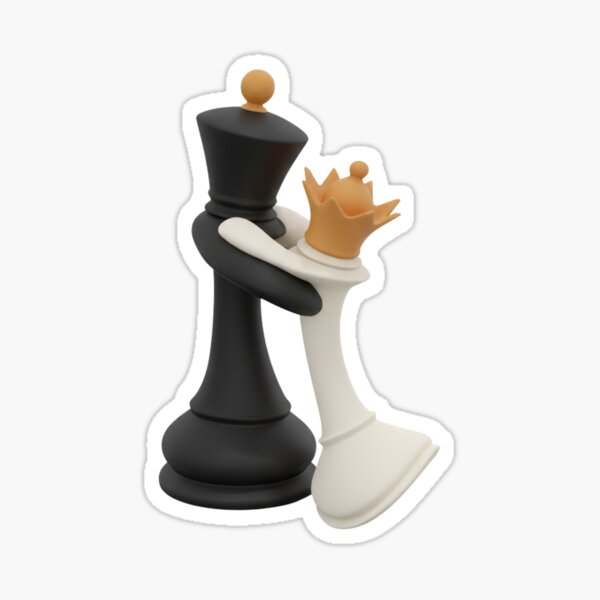 König und Dame Tanzen Aufkleber - Lustiger Schach-Romantik & Verlobungs Vinyl-Aufkleber