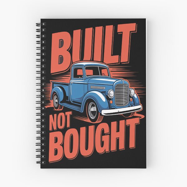 Item preview, Built Not Bought . Red Letters with Blue Truck designed and sold by kakashinn.