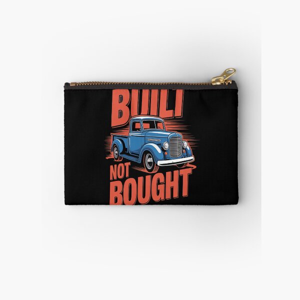 Item preview, Built Not Bought . Red Letters with Blue Truck designed and sold by kakashinn.