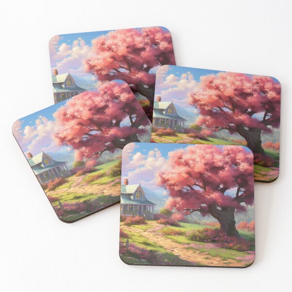 Item preview, Vibrant Spring Bloom - Floral Landscape Art designed and sold by AetherVibes.