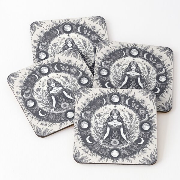 Item preview, Lunar Goddess Botanical Mandala designed and sold by Roberta Calabrese.