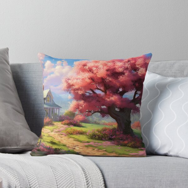 Item preview, Vibrant Spring Bloom - Floral Landscape Art designed and sold by AetherVibes.