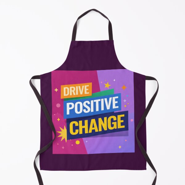 Item preview, Drive Positive Change – Motivational Typography Design designed and sold by Dogandesighn.