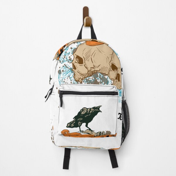 Item preview, Vintage Raven & Skull Heritage Graphic - Retro Biker Tattoo Streetwear designed and sold by snapifyprints.