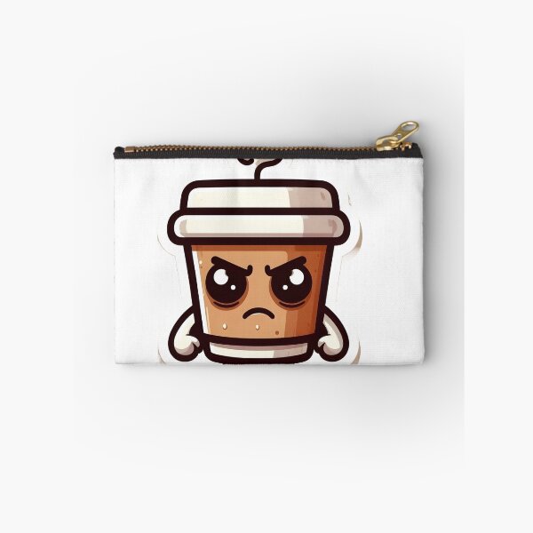 Item preview, Kawaii Angry Coffee Cup - Morning Humor designed and sold by Light & Canvas.