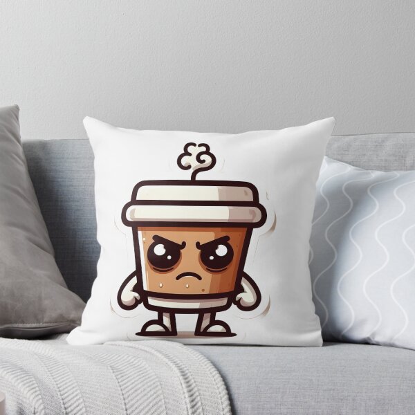 Item preview, Kawaii Angry Coffee Cup - Morning Humor designed and sold by Light & Canvas.
