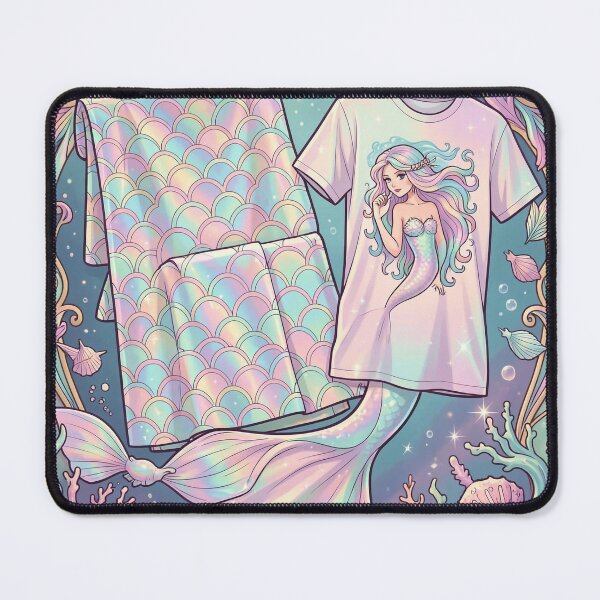 Item preview, Mermaidcore Aesthetic – Iridescent Ocean Design designed and sold by Thompika.