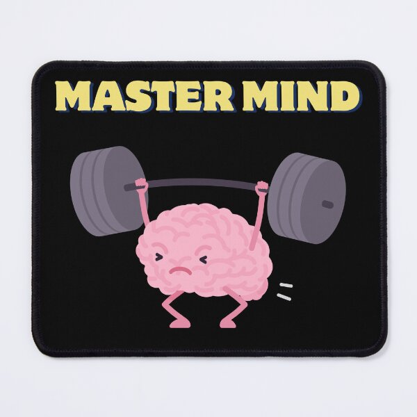 Item preview, Master Mind – Brain Lifting Weights Funny Mental Strength Gym Graphic Tee designed and sold by HubCreates.