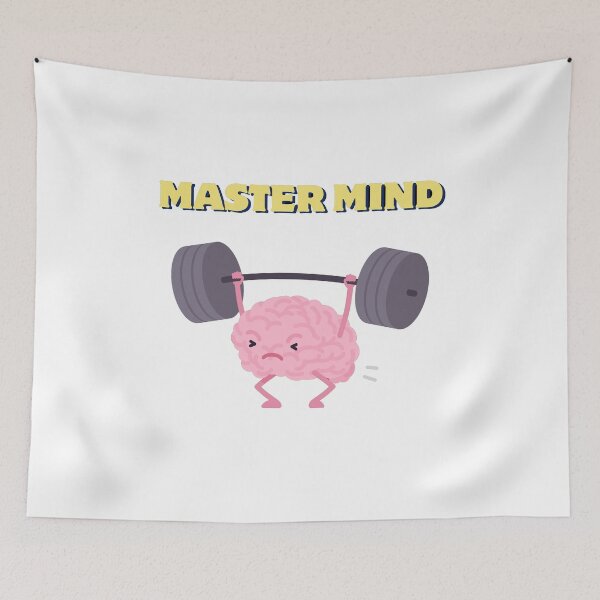 Item preview, Master Mind – Brain Lifting Weights Funny Mental Strength Gym Graphic Tee designed and sold by HubCreates.
