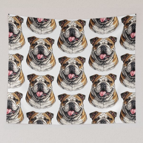Item preview, Bulldog portrait  designed and sold by NativeGraffix.
