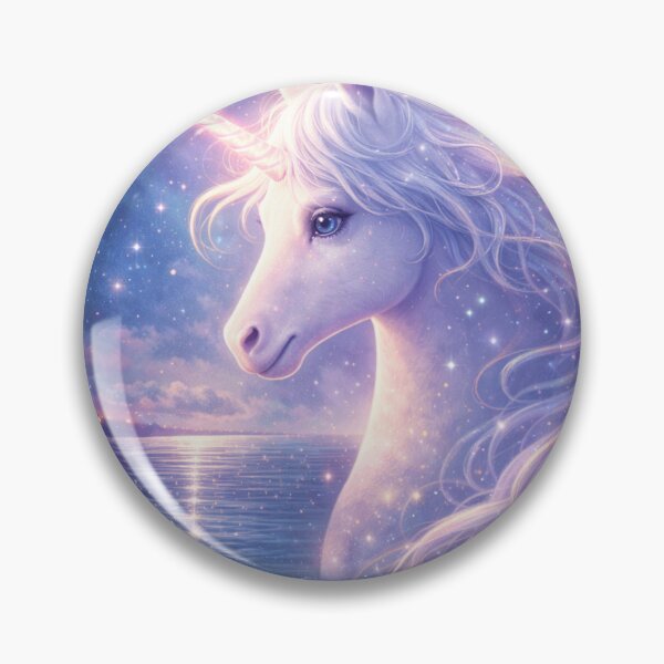 Item preview, Moonlit Unicorn – Dreamlike Fantasy Art Inspired by The Last Unicorn designed and sold by HIGHWAYVIBES.