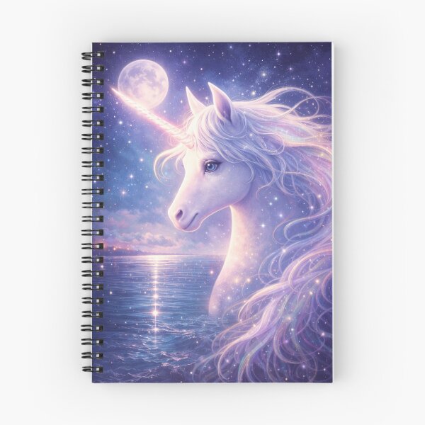 Item preview, Moonlit Unicorn – Dreamlike Fantasy Art Inspired by The Last Unicorn designed and sold by HIGHWAYVIBES.