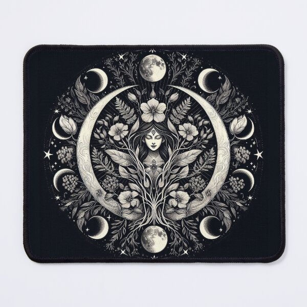 Item preview, Lunar Goddess Botanical Mandala designed and sold by Roberta Calabrese.