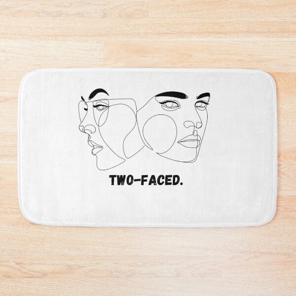 Item preview, Two Faced One Line Drawing Minimalist Surreal Face Art designed and sold by LoraDesign98.