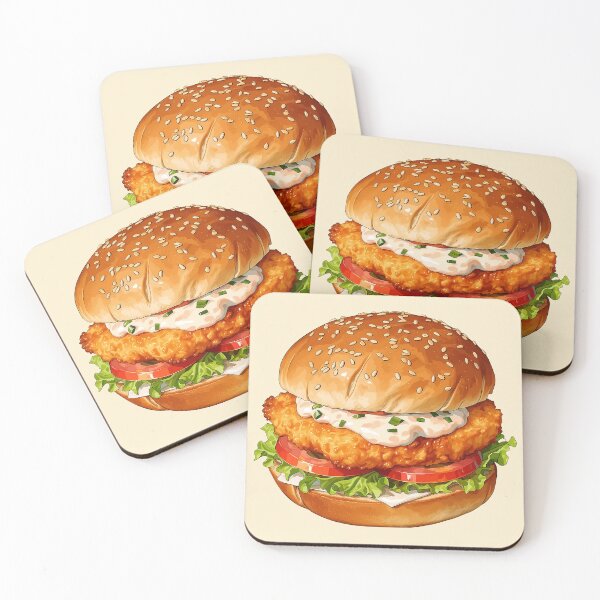 Item preview, Fish Fillet Burger designed and sold by sakurashorty.