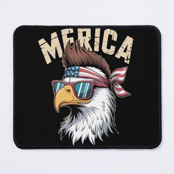 Item preview, Merica Bald Eagle Mullet Sunglasses Fourth July 4th Patriot designed and sold by kakashinn.
