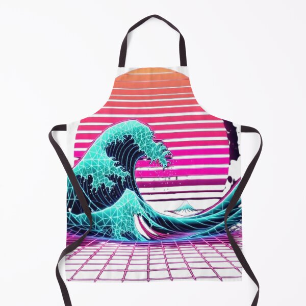 Item preview, Vaporwave Great Wave - Retro 80s Japanese Aesthetic designed and sold by RetroRascalStudio.