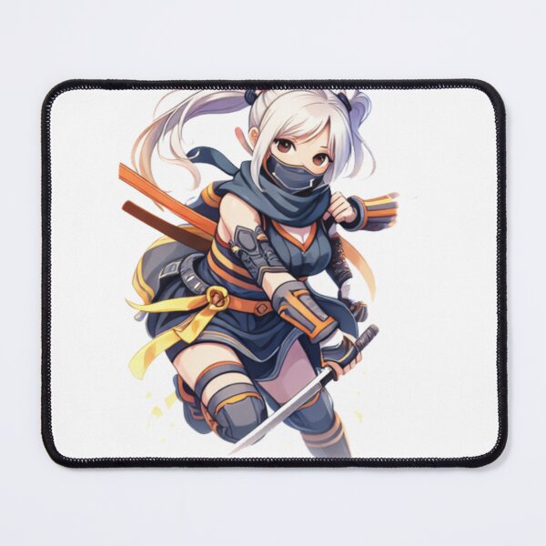 Item preview, Anime Samurai Warrior Blue-Gold – Elegant Katana Fighter (Watercolor) designed and sold by Kallandra.