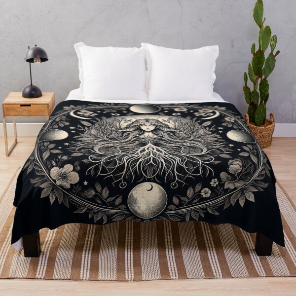 Item preview, Lunar Goddess Botanical Mandala designed and sold by Roberta Calabrese.