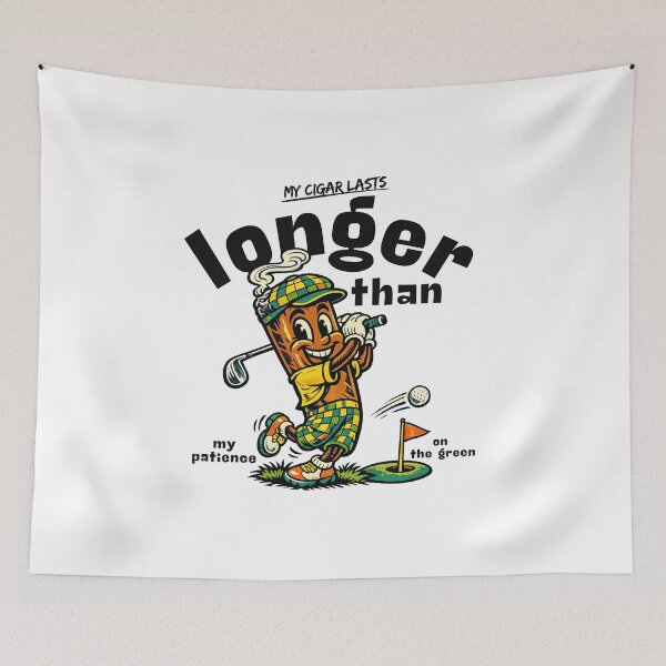 Item preview, My cigar lasts longer than my patience on the green designed and sold by Peerless-Prime.