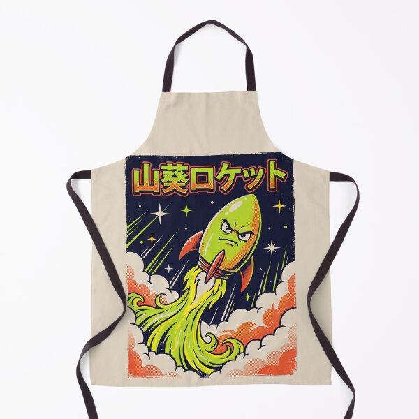Item preview, Wasabi Rocket Space Japanese Retro Poster designed and sold by Moo7shop.