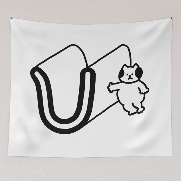 Item preview, a Cat next to upsilon designed and sold by superbaechoo.
