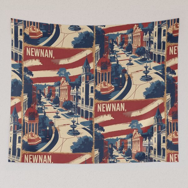 Item preview, Newnan Georgia USA Vintage Travel Tourism  designed and sold by TravelersGems.