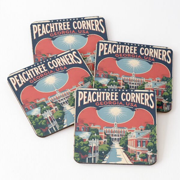 Item preview, Peachtree Corners Georgia USA Vintage Travel Tourism  designed and sold by TravelersGems.