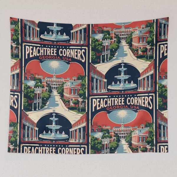 Item preview, Peachtree Corners Georgia USA Vintage Travel Tourism  designed and sold by TravelersGems.