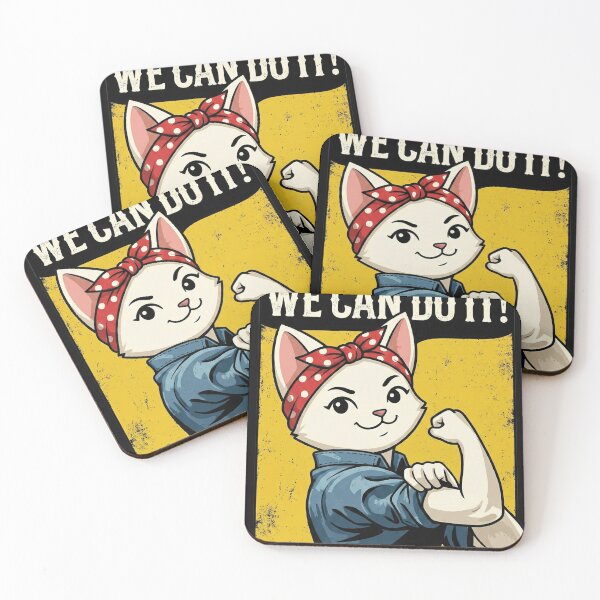 Item preview, We Can Do It Cat Rosie Riveter designed and sold by AdyKurniawan.
