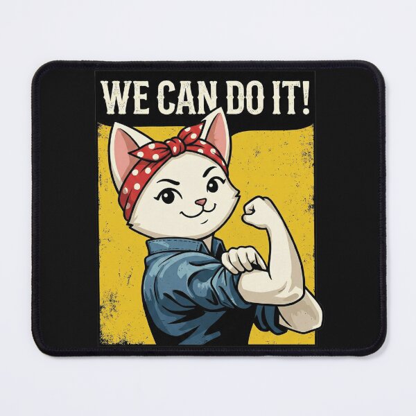 Item preview, We Can Do It Cat Rosie Riveter designed and sold by AdyKurniawan.