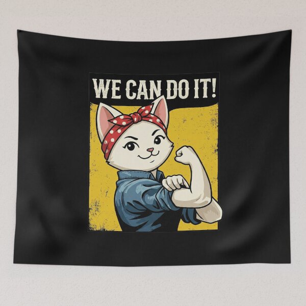 Item preview, We Can Do It Cat Rosie Riveter designed and sold by AdyKurniawan.