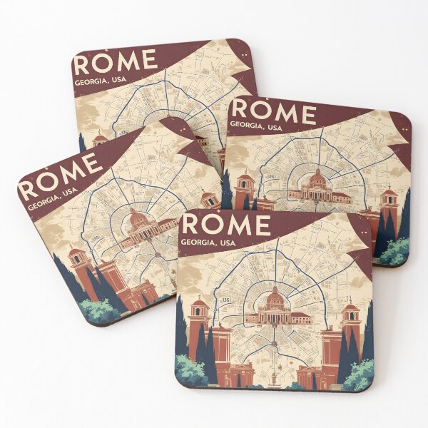 Item preview, Rome Georgia USA Vintage Travel Tourism  designed and sold by TravelersGems.
