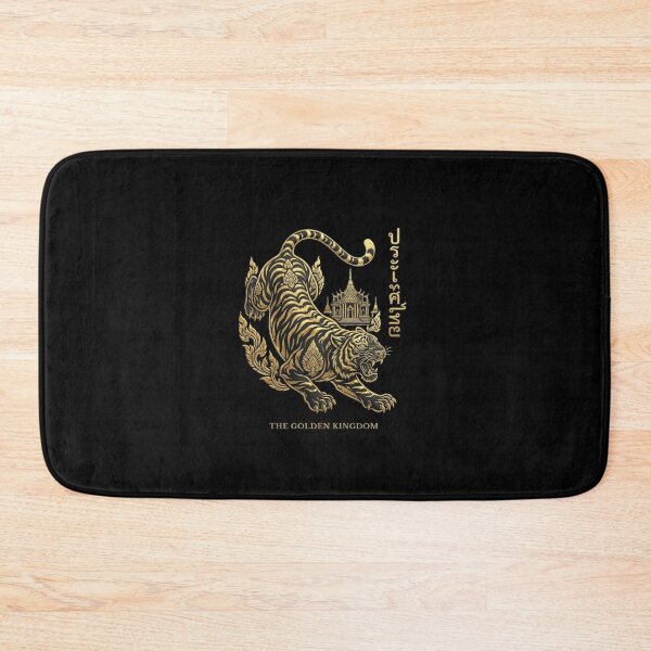 Item preview, The Golden Kingdom Thailand Temple & Tiger designed and sold by WildBoysShop.